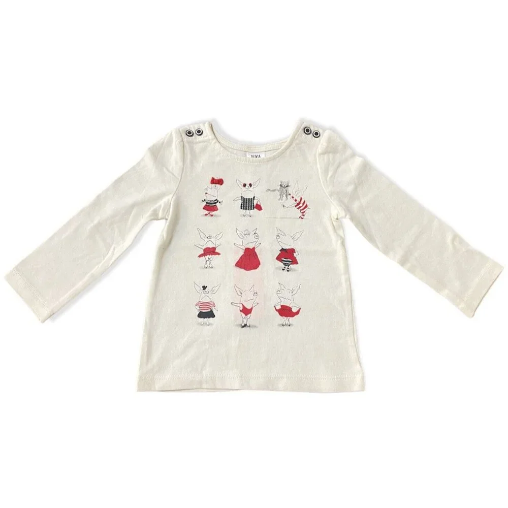 So Cute Gymboree OLIVIA Baby Girl Tee 12-18 M